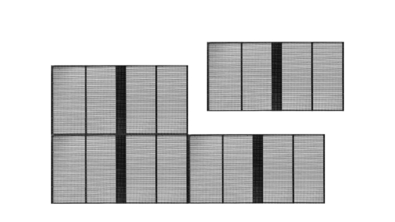 ความสว่างสูง 3000cd 4000cd หน้าจอ LED แบบกระจกใสสำหรับอาคาร