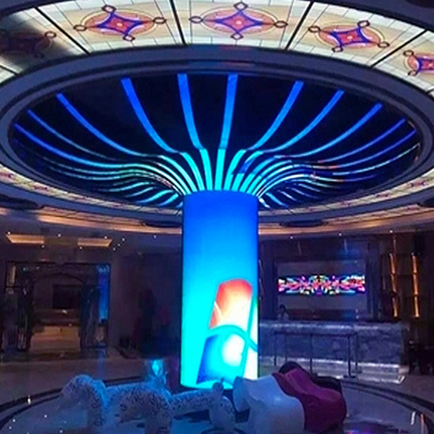 ปรับแต่งจอแสดงผล LED แบบยืดหยุ่น P2.5 มม. Moudle มุมมองกว้าง