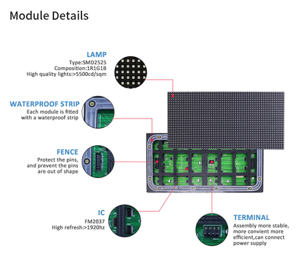 ผู้ผลิตแหล่งขายร้อน HD IP65 กลางแจ้ง P2.5mm led แสดง