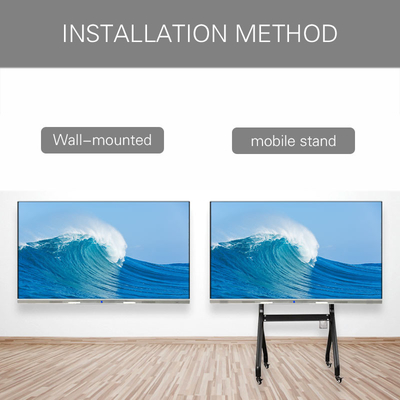 เวลาตอบสนอง 6ms ห้องประชุมจอ LCD All In One Smart LCD Panel