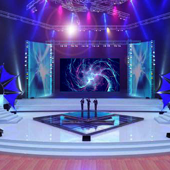 หน้าจอแสดงผล LED ให้เช่ากลางแจ้ง P3.91 มม. รีเฟรชสูง 3840Hz