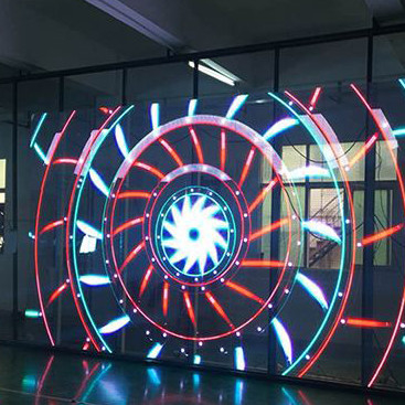 อัตราการรีเฟรช 3840HZ หน้าจอ LED กระจกใสสำหรับห้างสรรพสินค้า