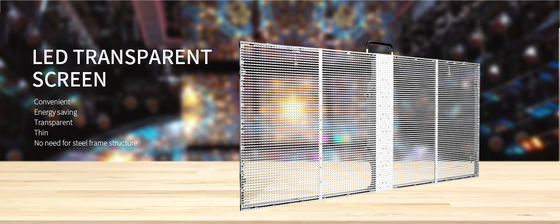 อัตราการรีเฟรช 3840HZ หน้าจอ LED กระจกใสสำหรับห้างสรรพสินค้า