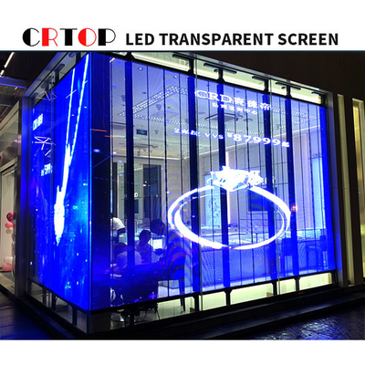 อัตราการรีเฟรช 3840HZ หน้าจอ LED แผงโปร่งใสสำหรับศูนย์การค้า