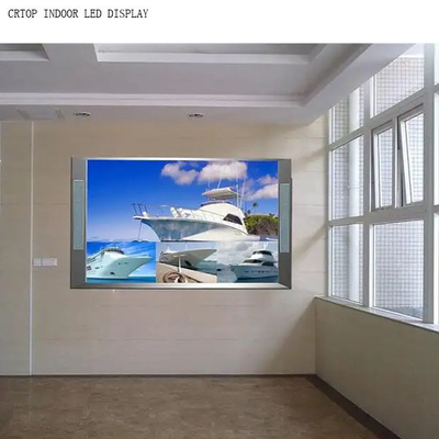 หน้าจอโฆษณา LED ในร่ม P2.22 มม. ผนัง 480X480 มม. Cabitnet