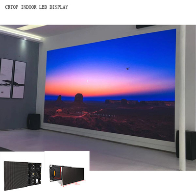 หน้าจอ LED ภายในอาคาร P3mm 576X576mm ขนาดตู้ Die Cast Box
