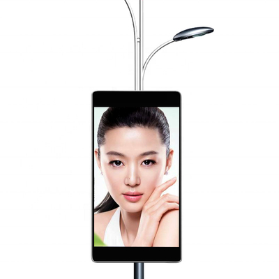 ปฏิสัมพันธ์ระยะไกล เสาไฟถนน จอแสดงผล LED มุมมอง 120 องศา