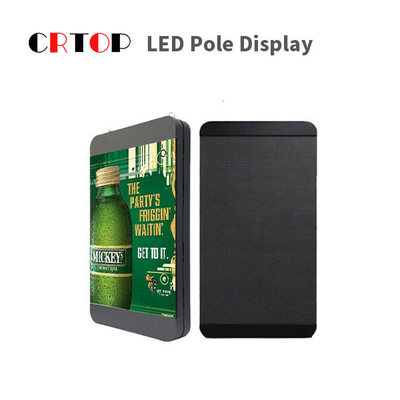 จอแสดงผล LED เสาไฟถนน IP65 กันน้ำสำหรับการโฆษณา