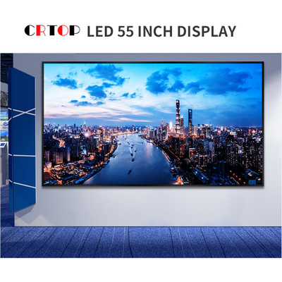 หน้าจอแสดงผล LED ในอาคาร P2.34 มม. มุมมองภาพกว้าง 55 นิ้วกล่อง