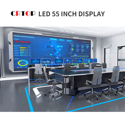หน้าจอแสดงผล LED ในร่ม P1.25 มม. สีสันสดใส 55 นิ้วกล่องใหญ่