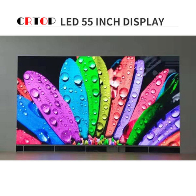 หน้าจอแสดงผล LED ในร่ม P1.25 มม. สีสันสดใส 55 นิ้วกล่องใหญ่