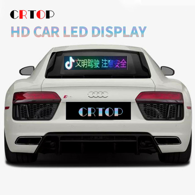 หน้าจอโฆษณา LED สำหรับรถยนต์ขนาด 1R1G1B 2500cd พร้อมความยืดหยุ่นสูง