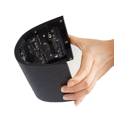 วัสดุพิเศษ P1.579mm หน้าจอแสดงผล LED แบบยืดหยุ่น อ่อน Module