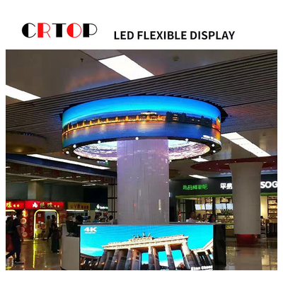 หน้าจอแสดงผล LED แบบยืดหยุ่น P1.5625 มม. ผนังวิดีโอที่แข็งแกร่งผิดปกติ