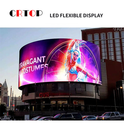 หน้าจอแสดงผล LED แบบยืดหยุ่น P1.5625 มม. ผนังวิดีโอที่แข็งแกร่งผิดปกติ