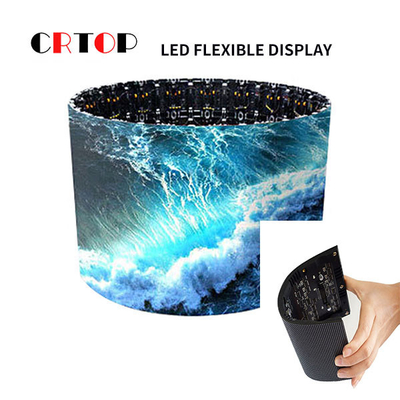 ในร่ม P1.86mm หน้าจอแสดงผล LED แบบยืดหยุ่นโมดูลดูดแม่เหล็ก