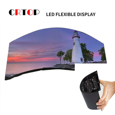 ในร่ม P1.86mm หน้าจอแสดงผล LED แบบยืดหยุ่นโมดูลดูดแม่เหล็ก