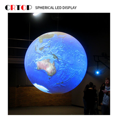 หน้าจอแสดงผล LED สร้างสรรค์ขนาดเส้นผ่านศูนย์กลาง 1 ม. ทรงกลมสีเต็ม