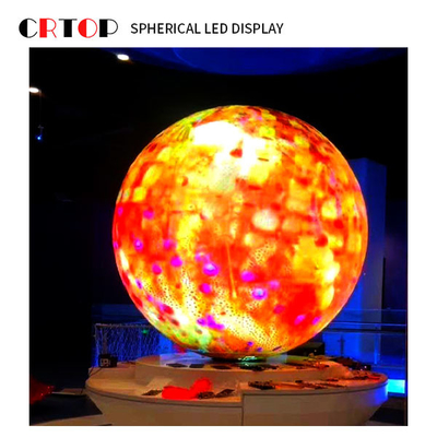 หน้าจอแสดงผล LED สร้างสรรค์ขนาดเส้นผ่านศูนย์กลาง 1 ม. ทรงกลมสีเต็ม