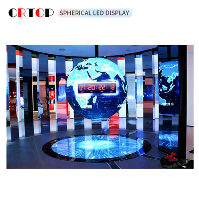 P3mm 800cd Creative LED แสดง Screen เส้นผ่านศูนย์กลาง 1m ทรงกลม