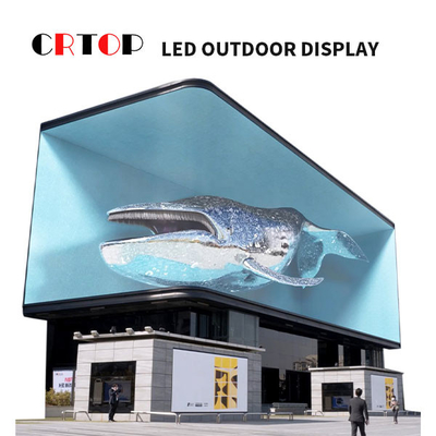 ด้านหน้า IP65 ด้านหลัง IP43 จอแสดงผล LED กลางแจ้งประหยัดพลังงานผนัง