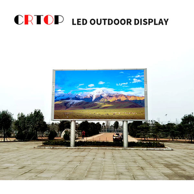 หน้าจอโฆษณา LED กลางแจ้ง P4mm 1R1G1B โครงสร้างพิกเซล แสดง