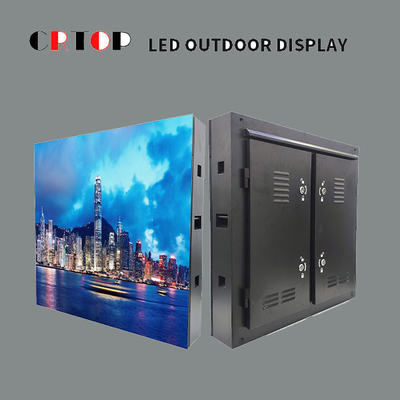 หน้าจอโฆษณา LED สีเทาขนาด 16 บิตสำหรับอาคารสำนักงาน