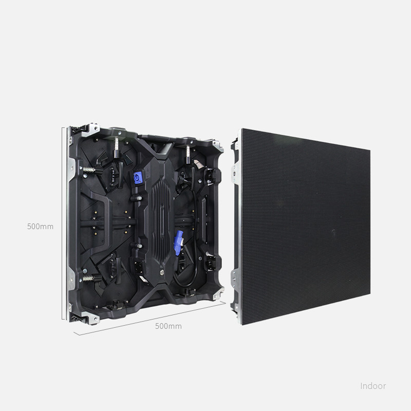 CE FCC ETL เช่าจอ LED กลางแจ้งพร้อมกล่องหล่อขนาด 500 * 500 มม