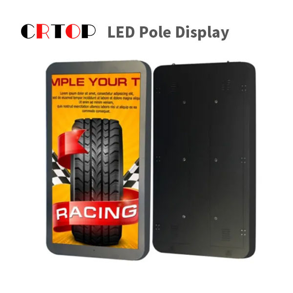 Outdoor P2.5mm LED Street Pole แสดงโคมไฟสีเต็มรูปแบบ Billborad
